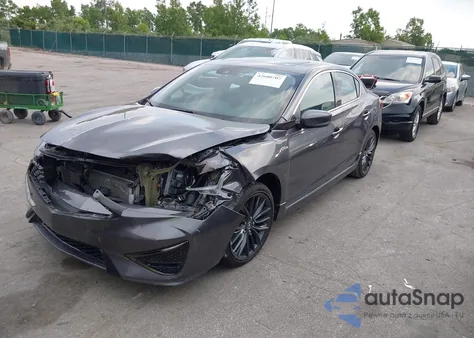 2022 Acura Ilx Premium A-Spec Packages/Technology A-Spec Packages from USA, damaged, VIN 19UDE2F87NA001709